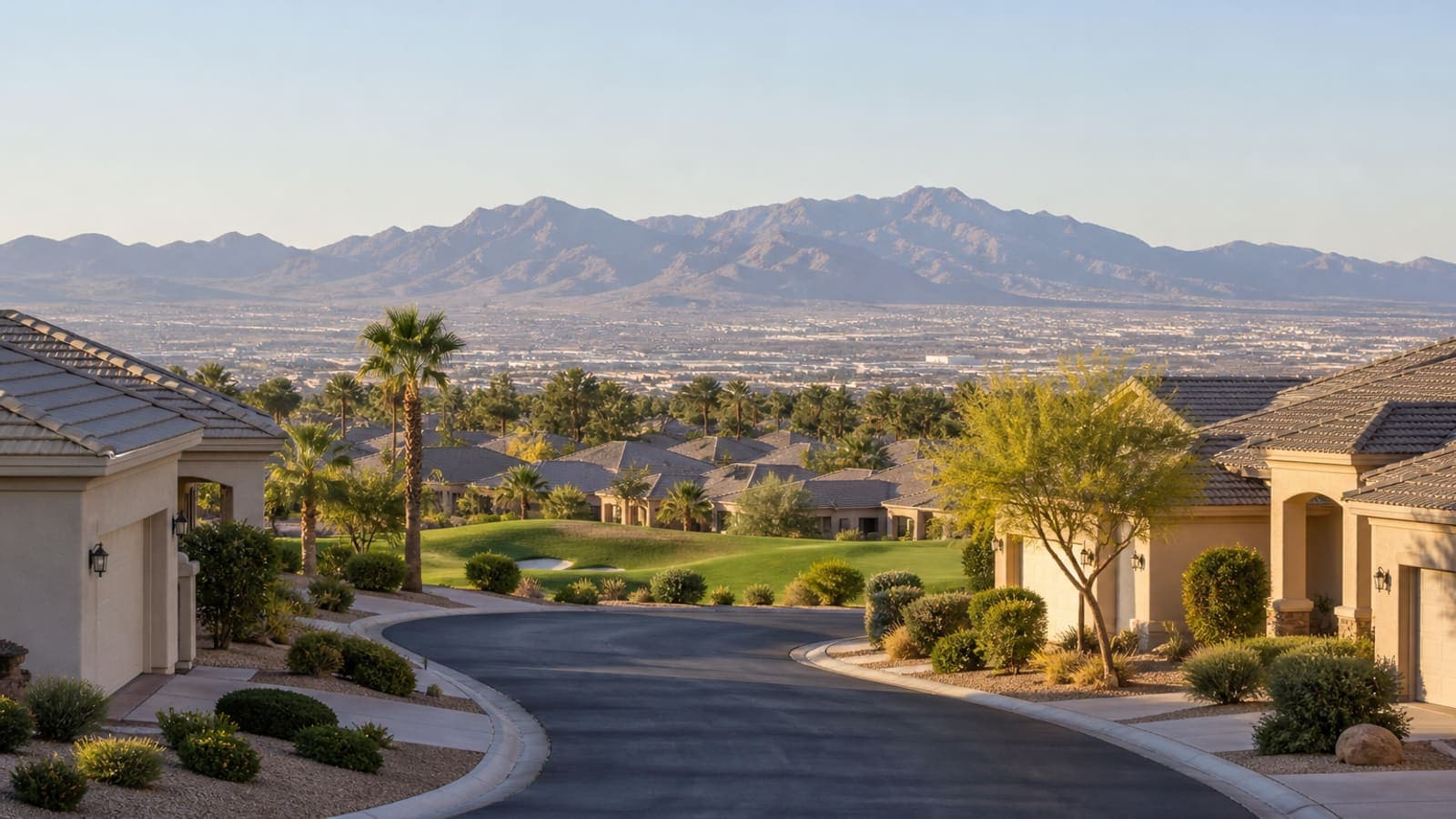 Single-story homes and golf in Sun City Summerlin